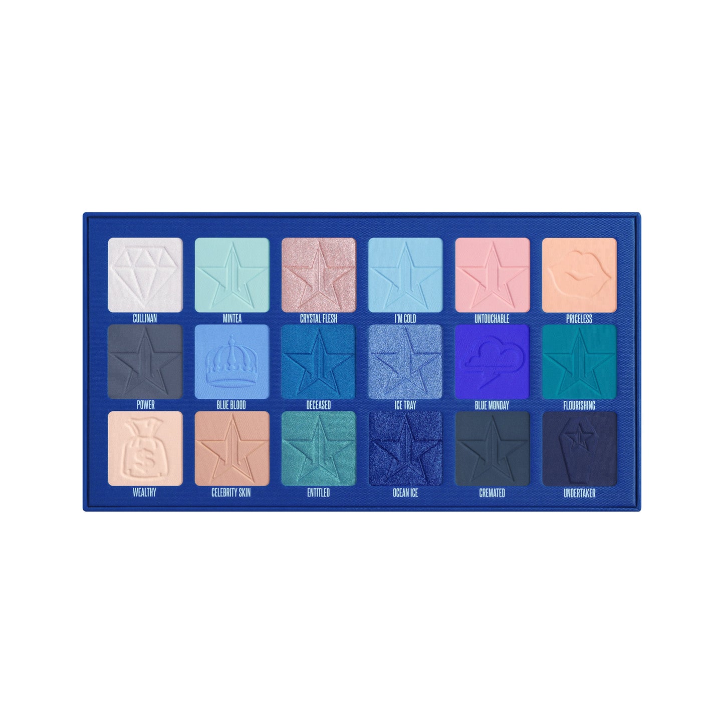 Blue Blood Jeffree Star Paleta de sombras maquillaje profesional