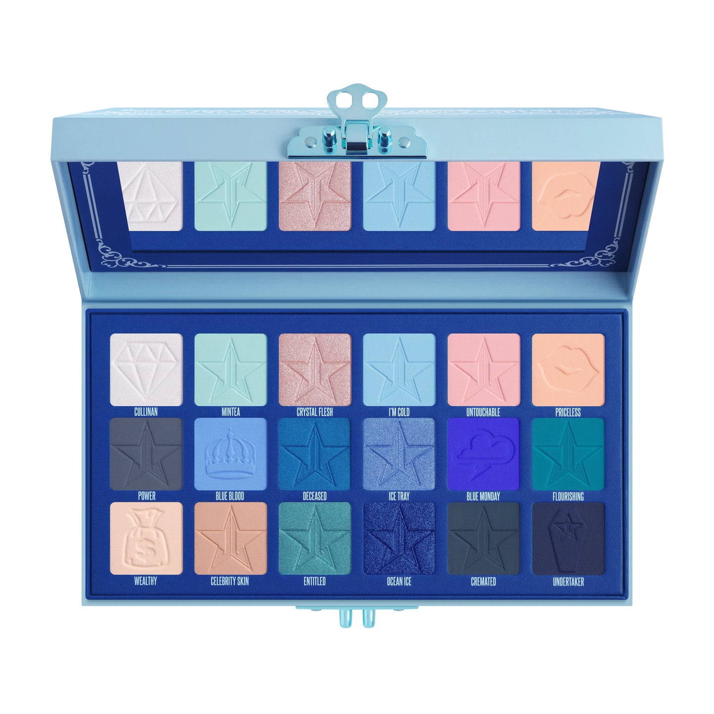 Blue Blood Jeffree Star Paleta de sombras maquillaje profesional