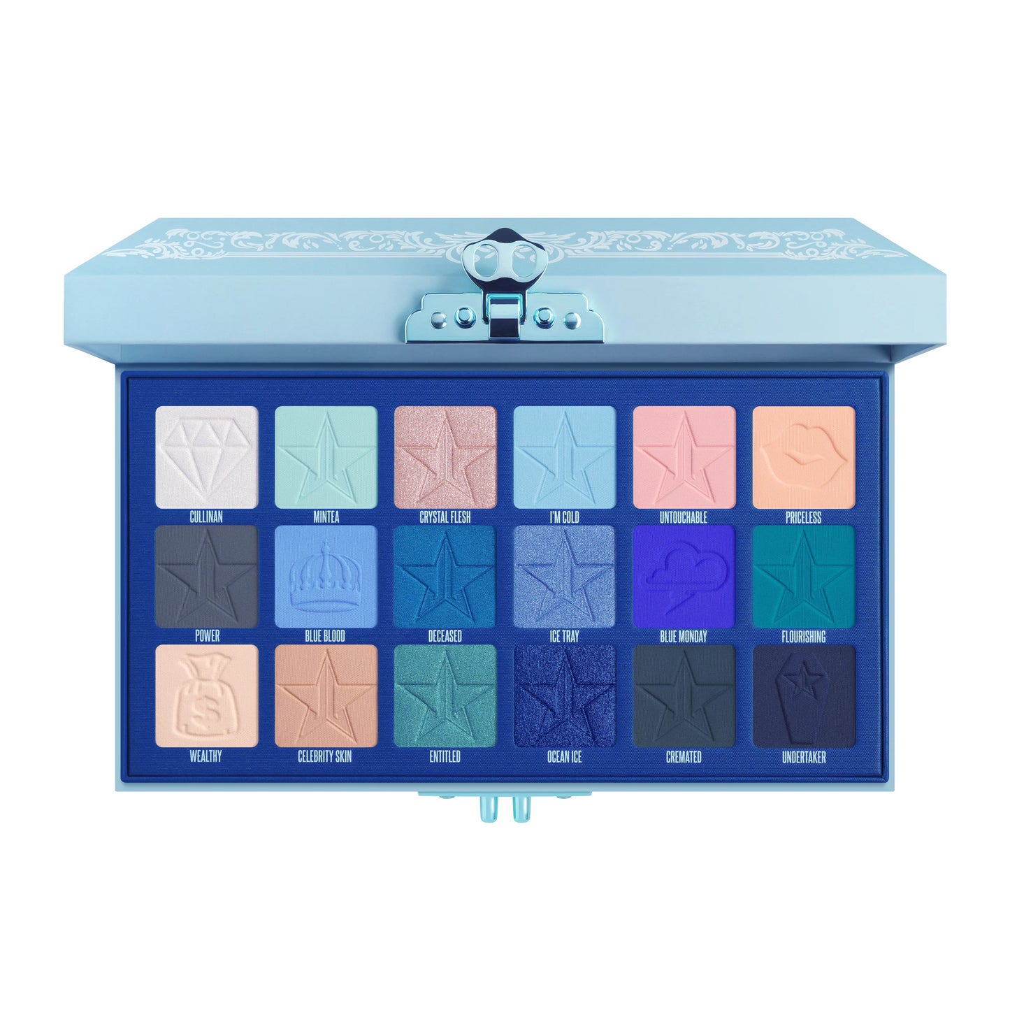 Blue Blood Jeffree Star Paleta de sombras maquillaje profesional