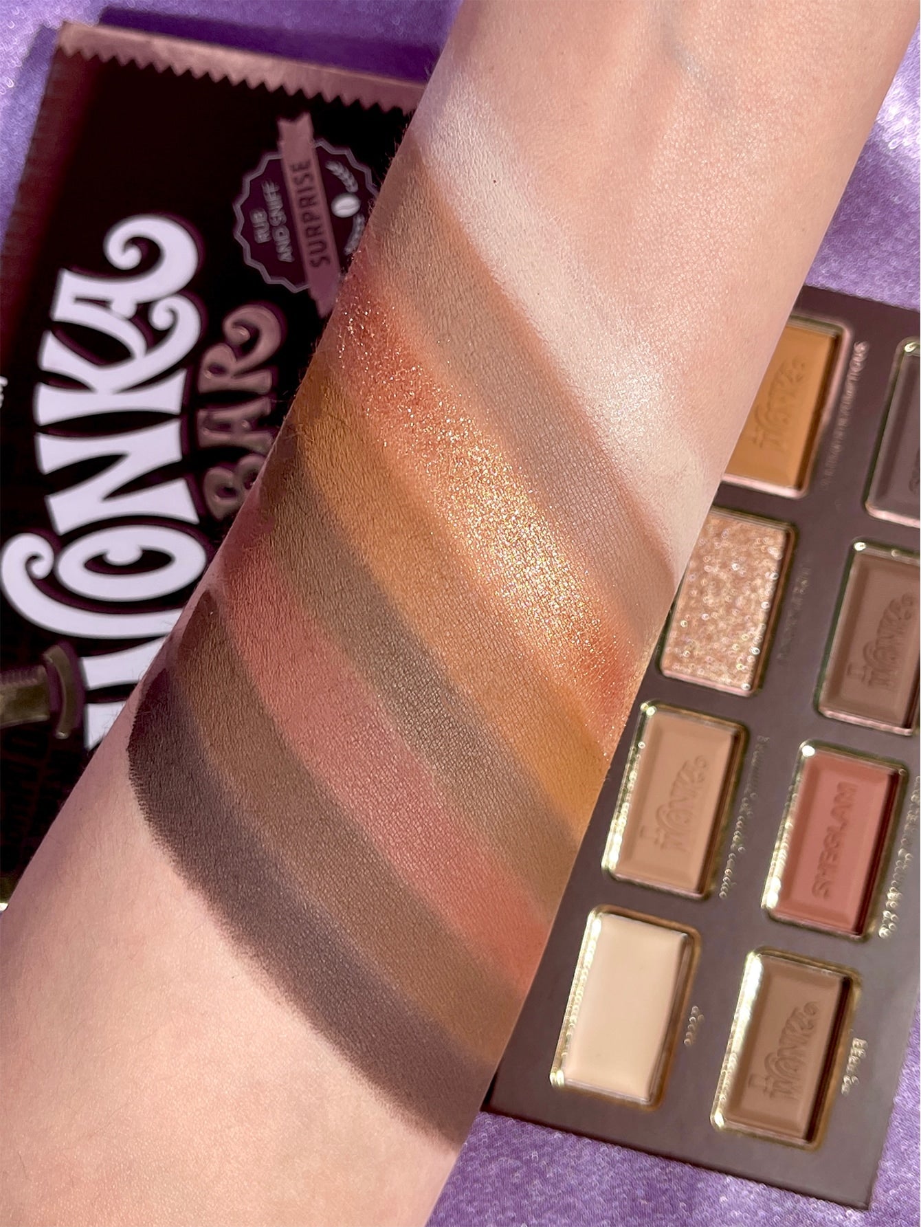 Paleta de sombras Willy Wonka She Glam Chocolate tonos cafes