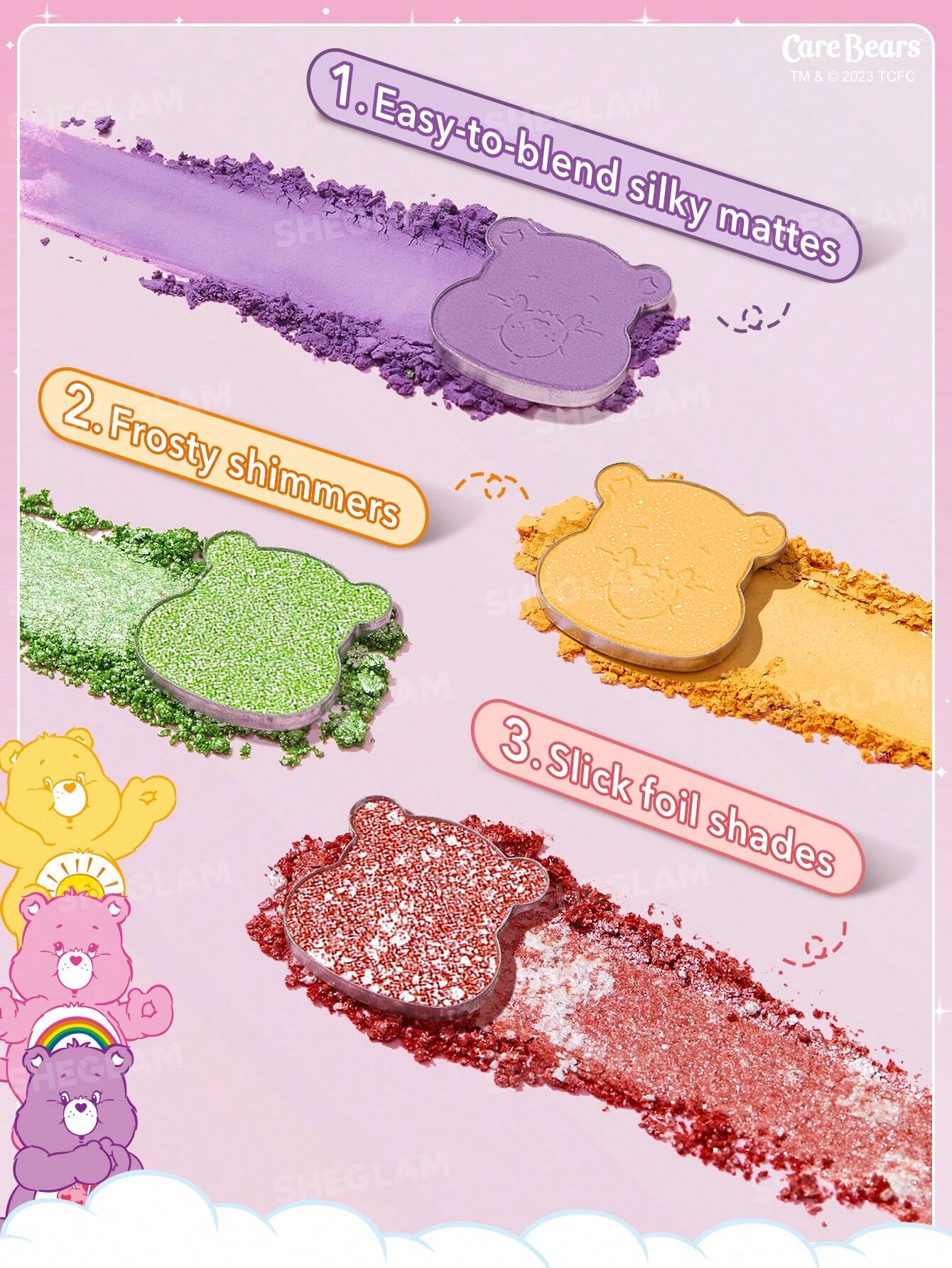 Paletas de sombras OSITOS CARIÑOSITOS Care Bears X SHEGLAM Share Your Care Palette