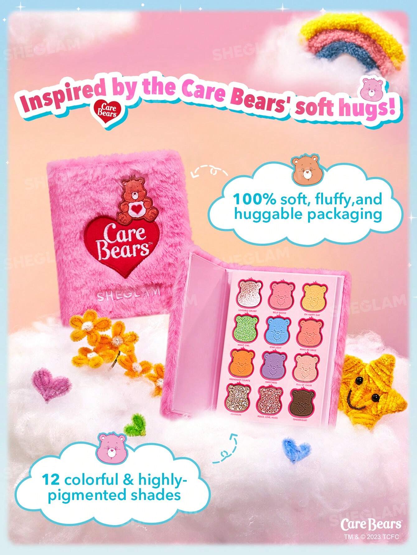Paletas de sombras OSITOS CARIÑOSITOS Care Bears X SHEGLAM Share Your Care Palette