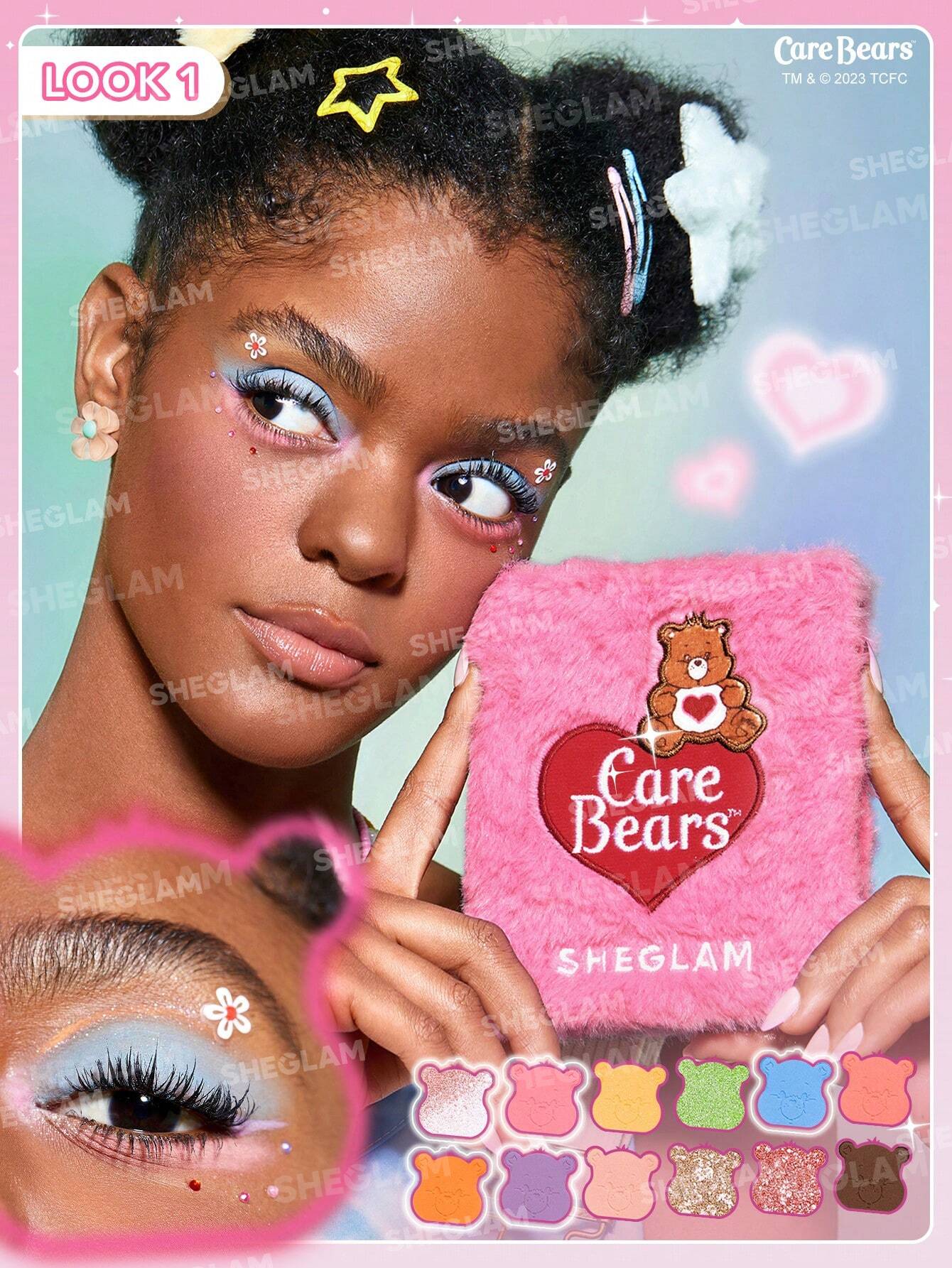 Paletas de sombras OSITOS CARIÑOSITOS Care Bears X SHEGLAM Share Your Care Palette