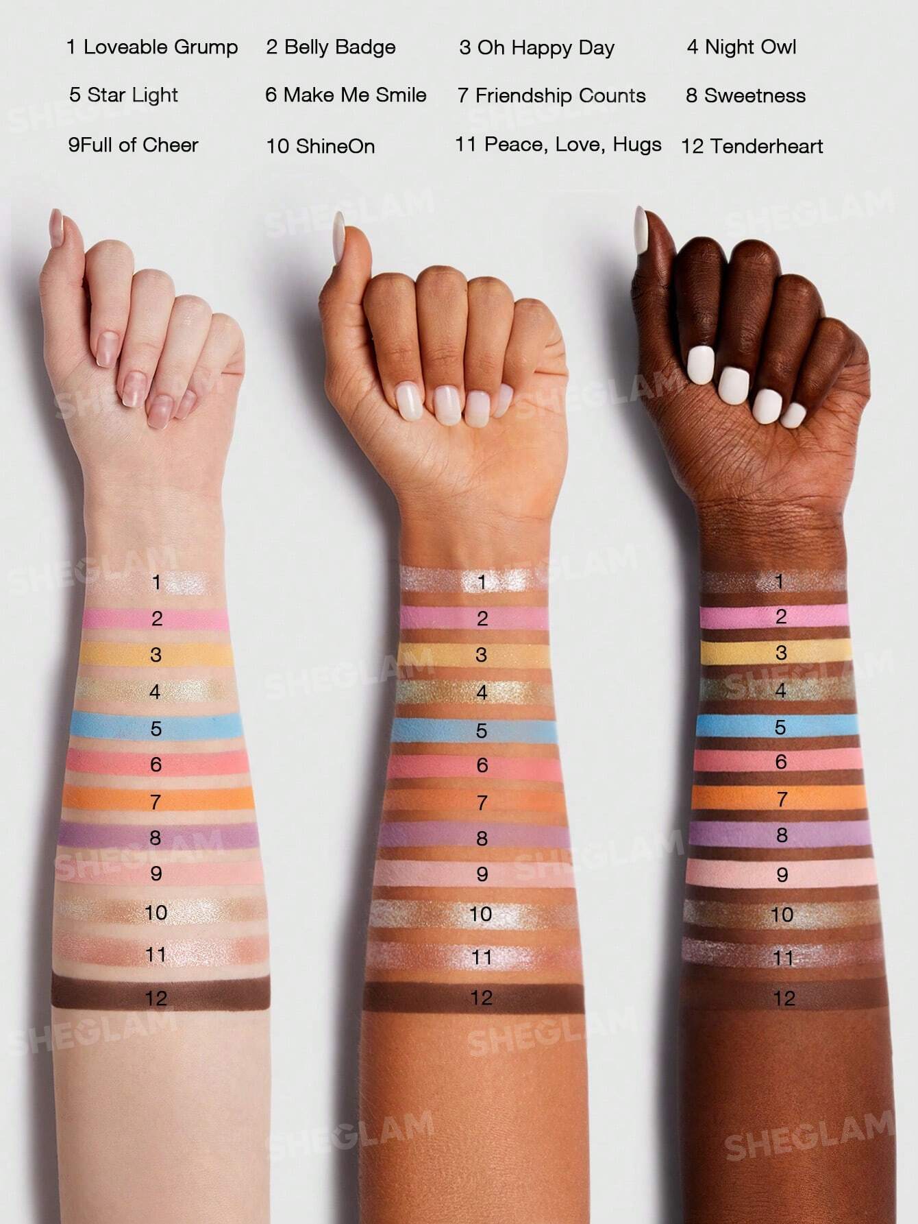 Paletas de sombras OSITOS CARIÑOSITOS Care Bears X SHEGLAM Share Your Care Palette