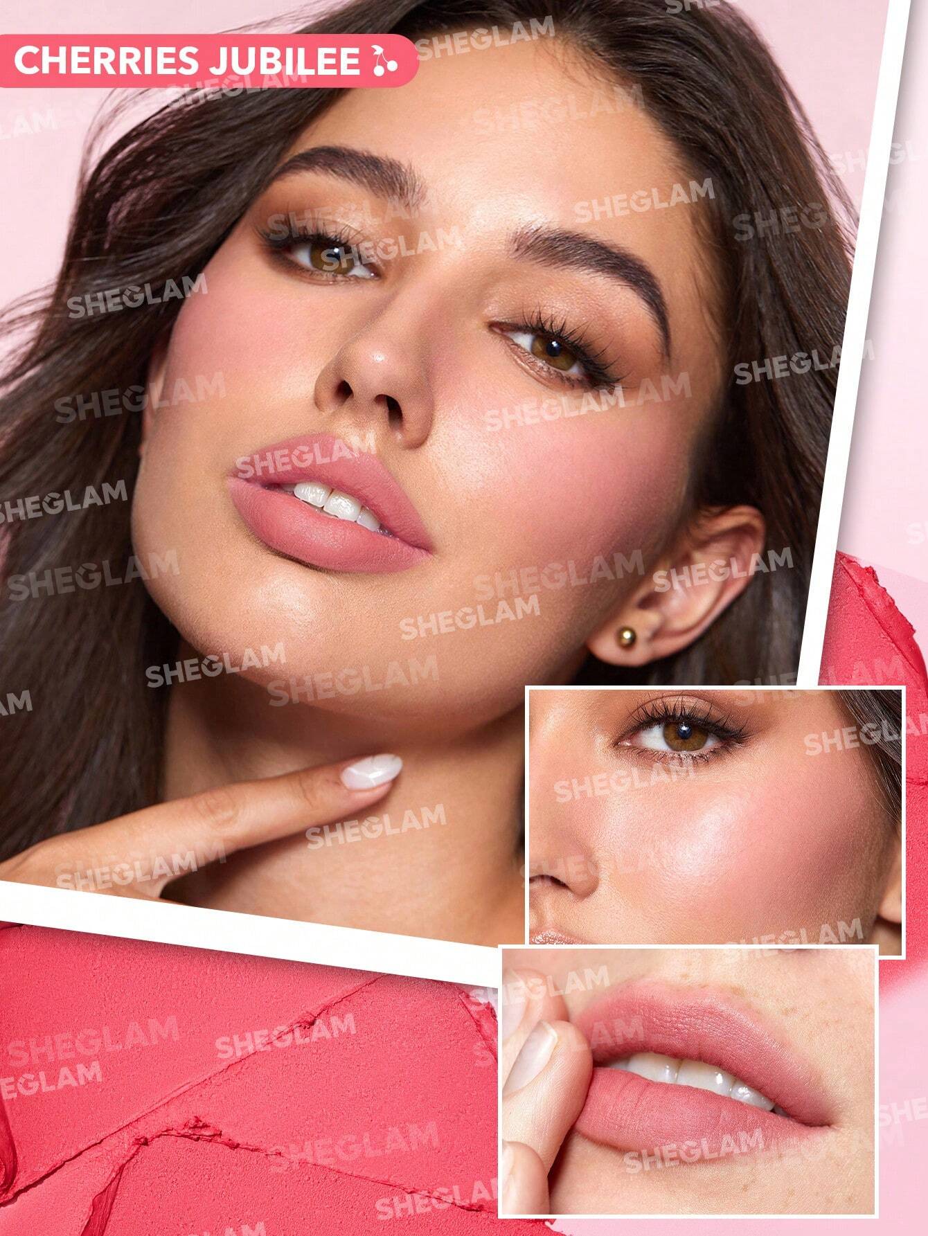 Bote apilable de rubor en crema para labios y mejillas SHEGLAM Cheek & Lip Cream Stack (5)