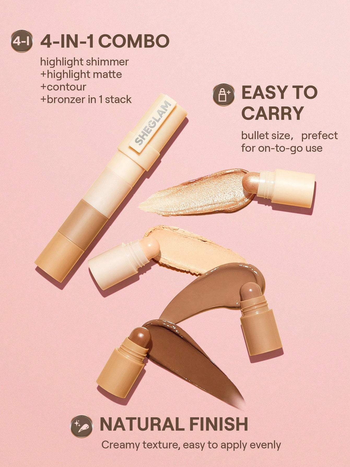Lapiz multiusos facial base y corrector SHEGLAM Multi-Glam Face Pen