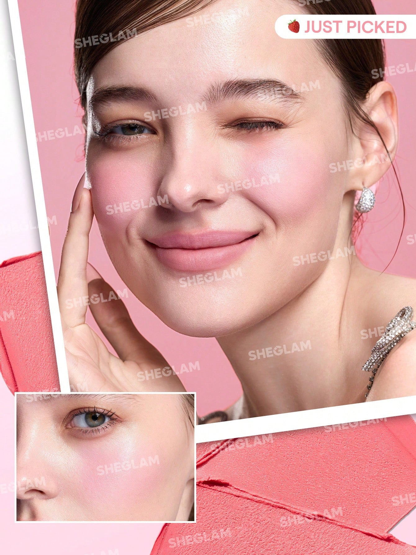 Bote apilable de rubor en crema para labios y mejillas SHEGLAM Cheek & Lip Cream Stack (5)