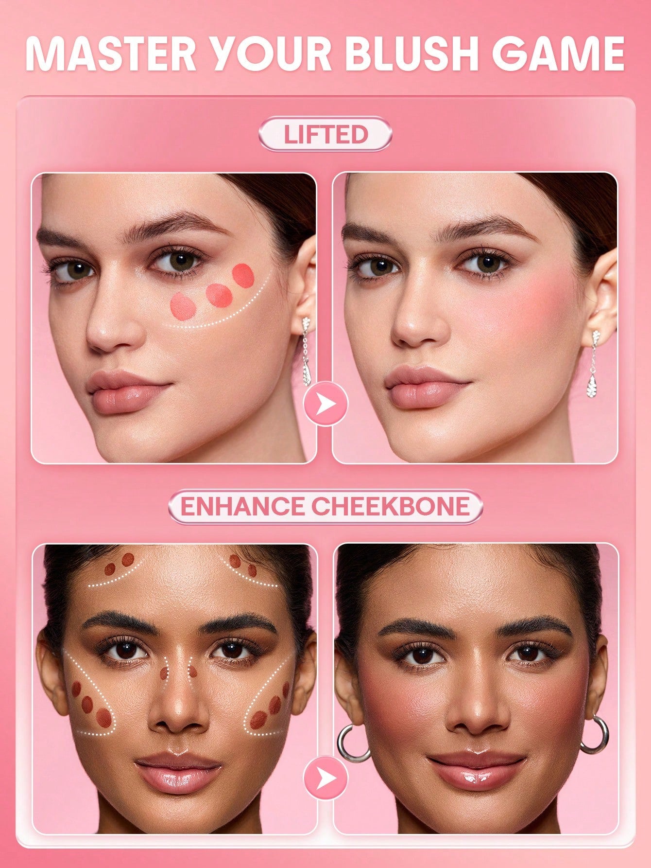 Rubor líquido Color Bloom She Glam ultra pigmentado