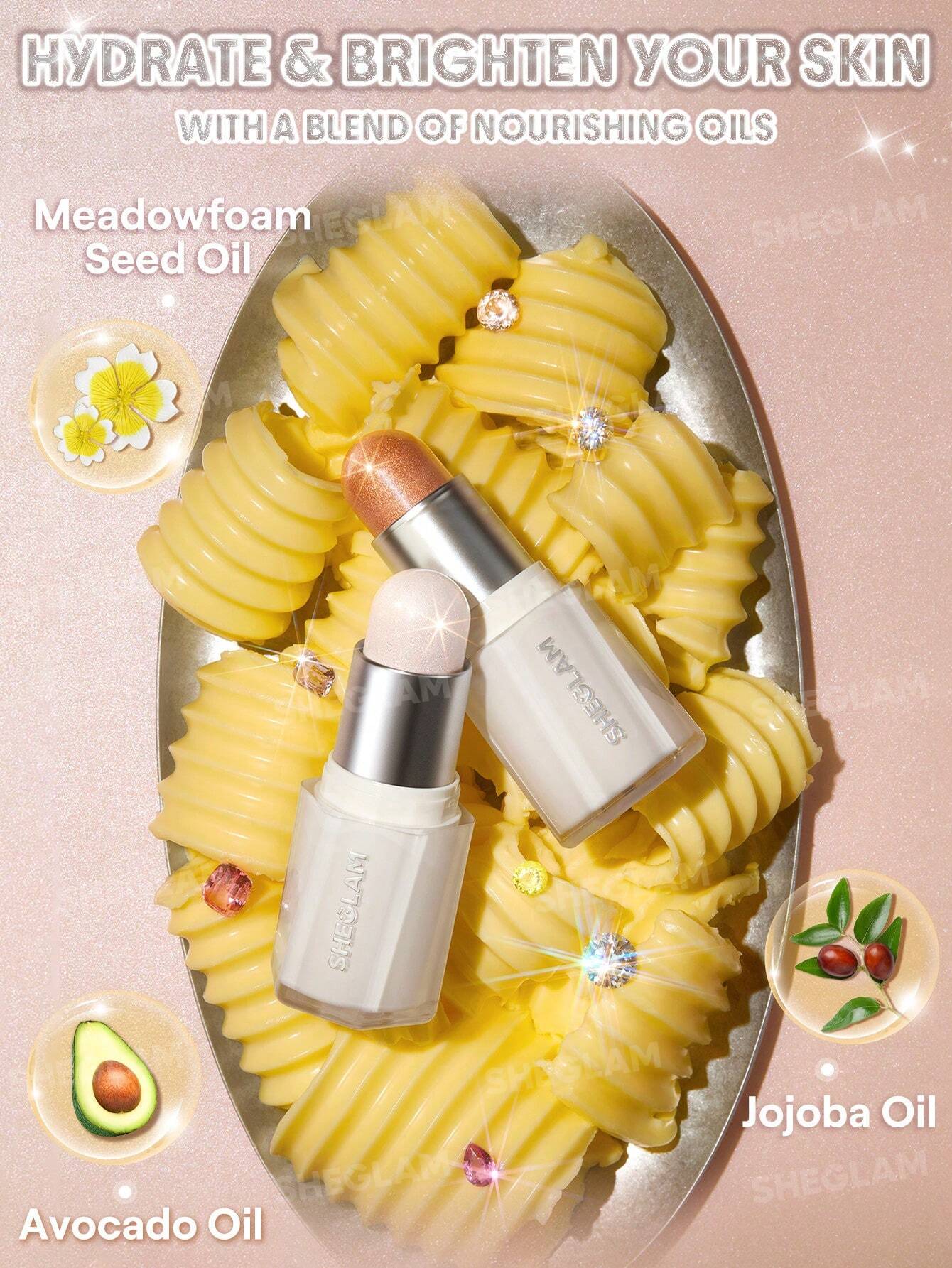 Iluminador en barra mantequilla SHEGLAM Buttery Bling Barra Iluminadora