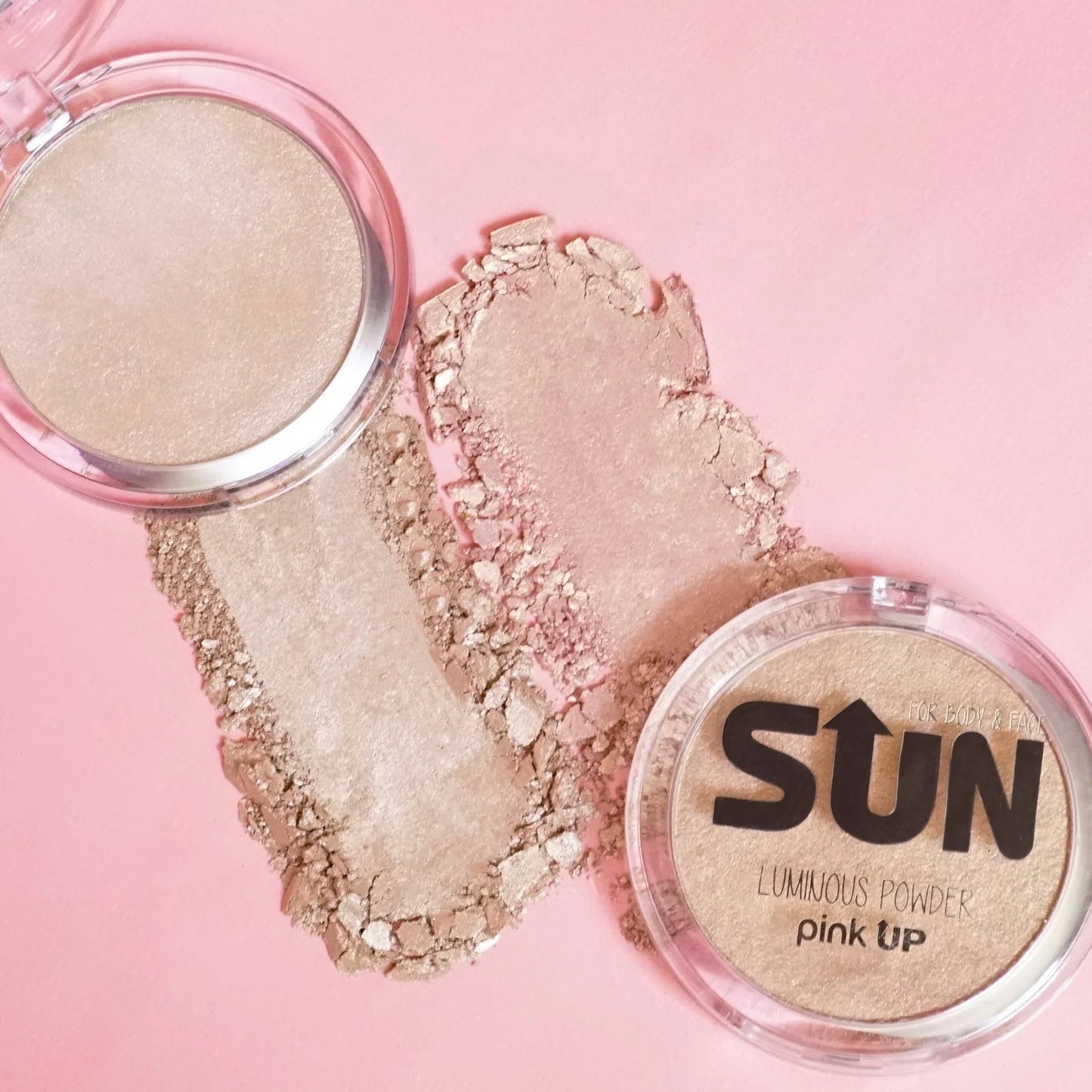 ILUMINADOR EN POLVO MAQUILLAJE PINK UP