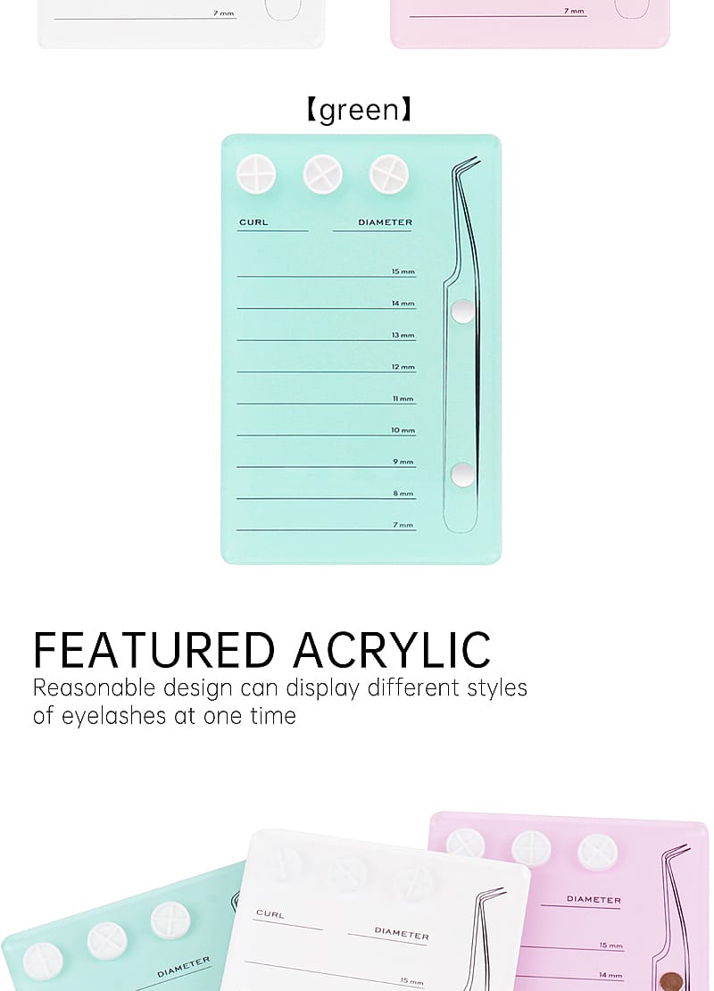 Lash Pallete de Acrilico con imagen para pinzas