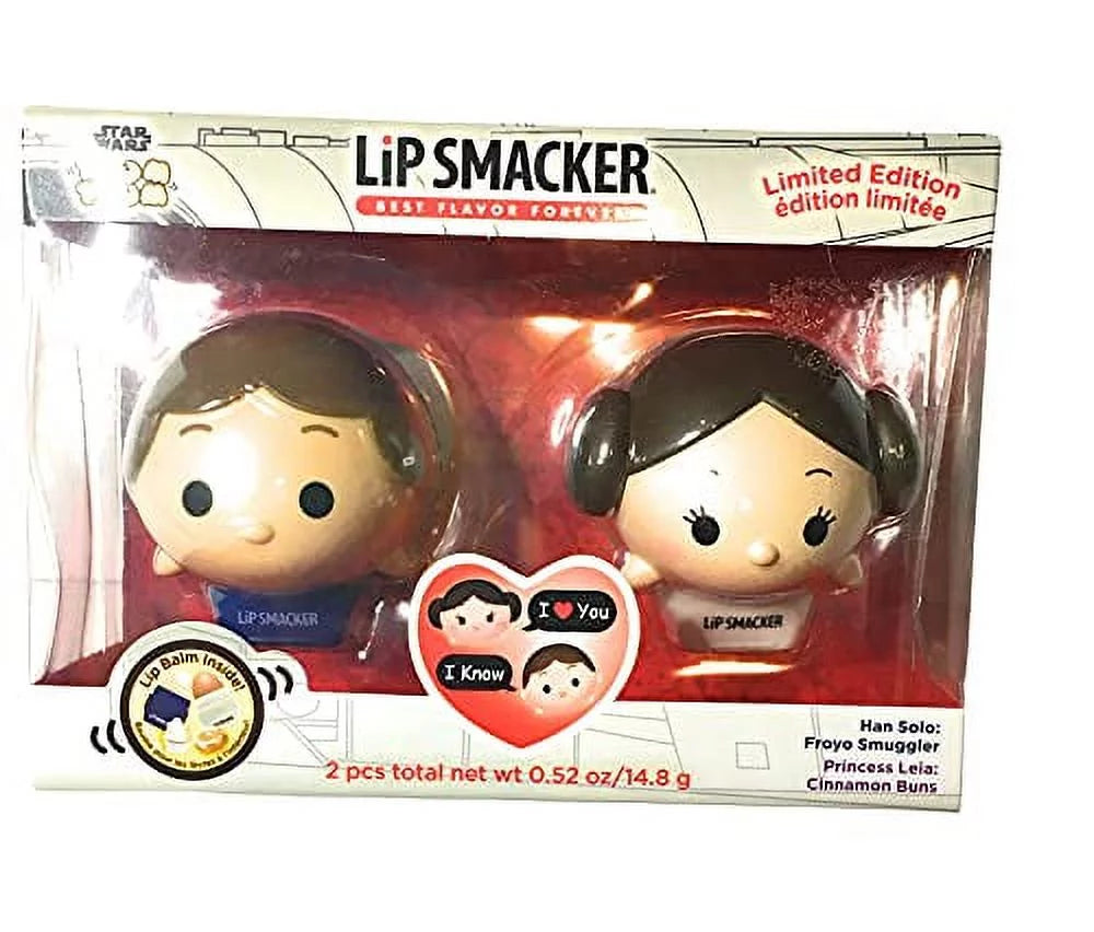 Lip Smacker Han Solo y Princesa Leia Sabor Froyo Smuggler y Cinnamon Buns