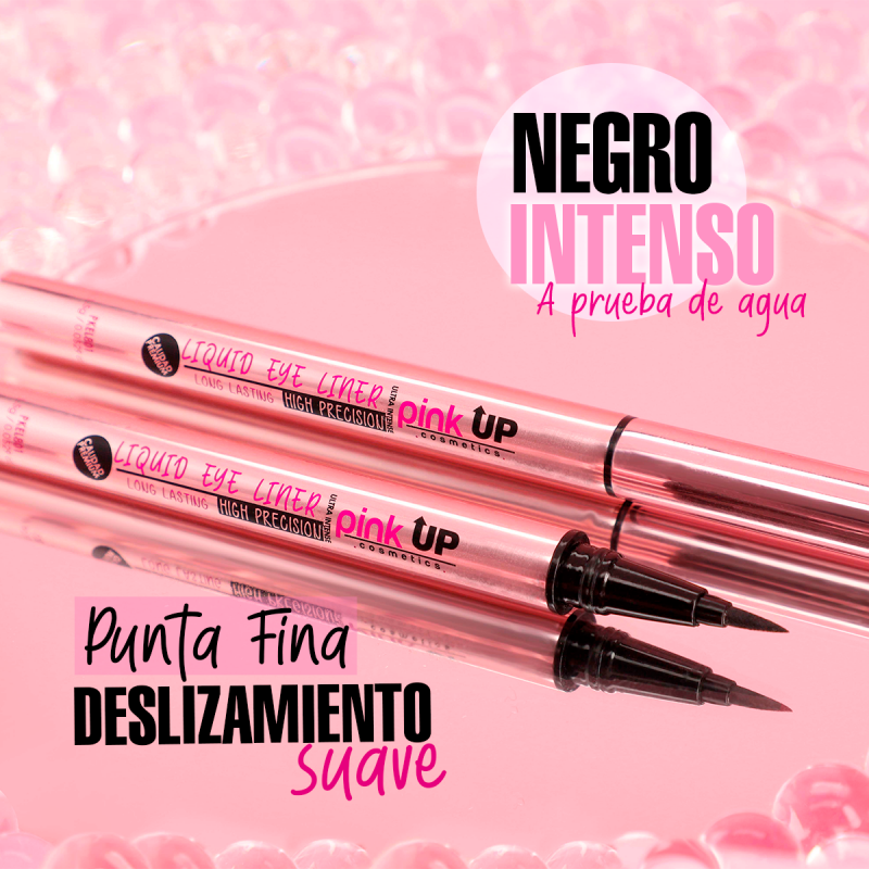 LIQUID EYE LINER HIGH PRECISION Delineador liquido en plumon Pink UP