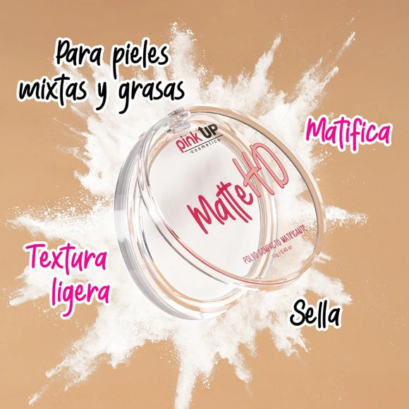 Polvo Translucido MATE HD Pink up matificante