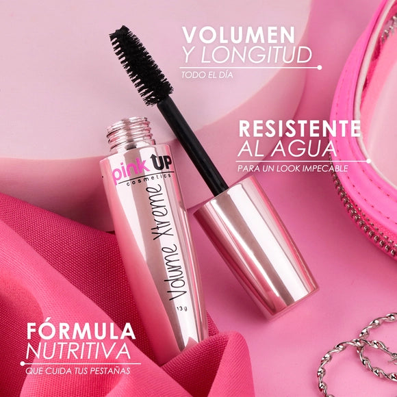 Rimel para pestañas negro Pink up Volumen Xtreme