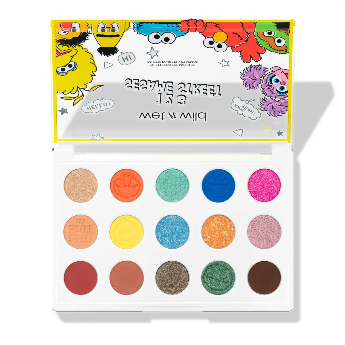 Paleta de sombras para ojos y cara 1 2 3 Plaza Sésamo Wet n Wild