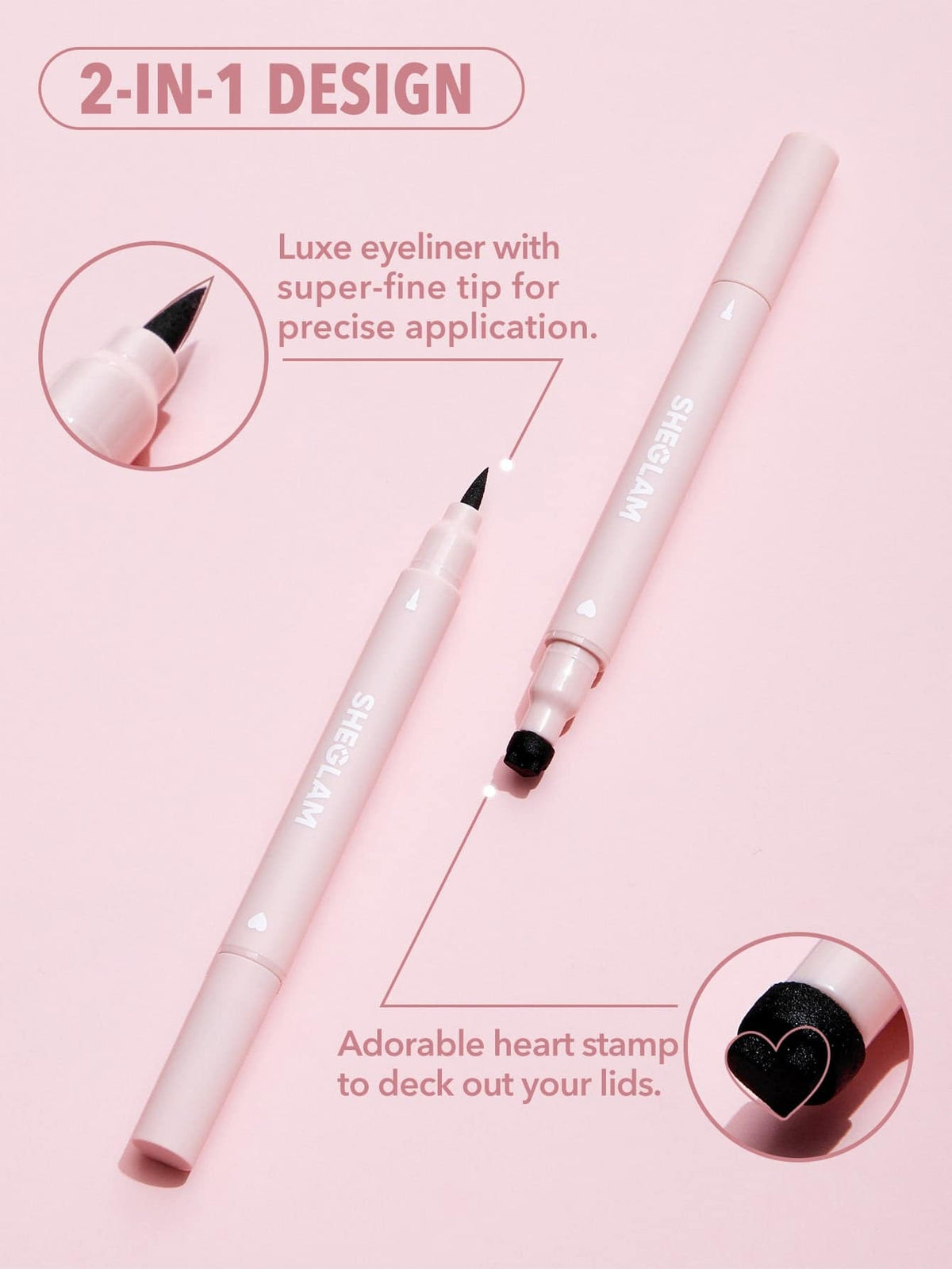 Delineador de ojos con sello 2 en 1 Heart Eyes Sheglam