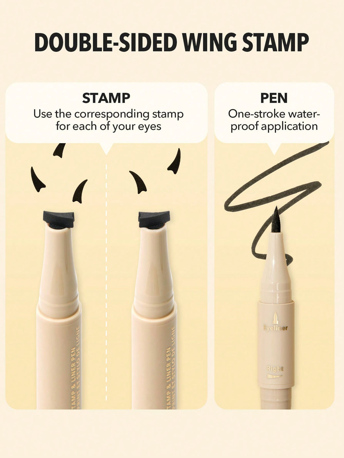 Get Foxy Eye Stamp & Liner Pen sello y el delineador Foxy Eye Sheglam