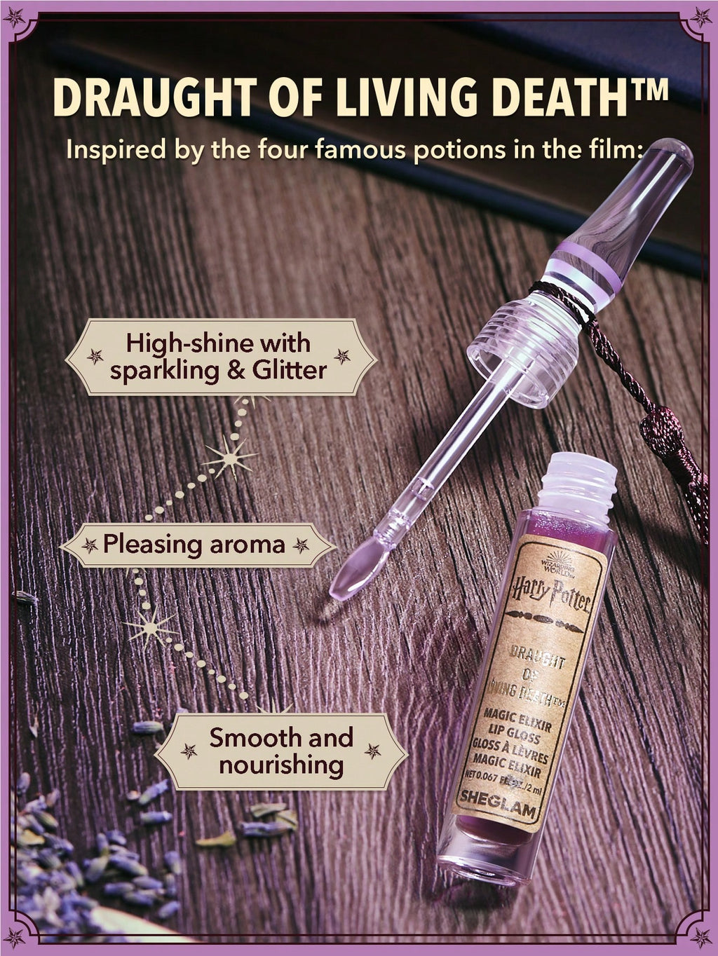 Libro de pociones Harry Potter labiales Harry Potter™ X SHEGLAM Juego de brillos labiales Bewitching Brews