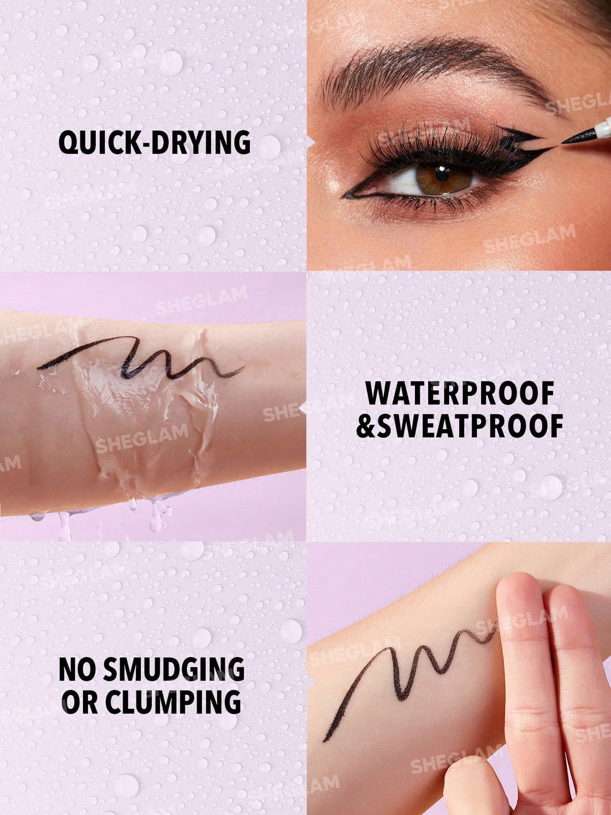 Delineador de ojos líquido resistente al agua So Rich She Glam