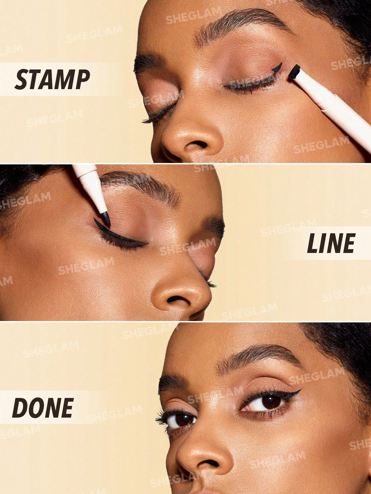 Get Foxy Eye Stamp & Liner Pen sello y el delineador Foxy Eye Sheglam