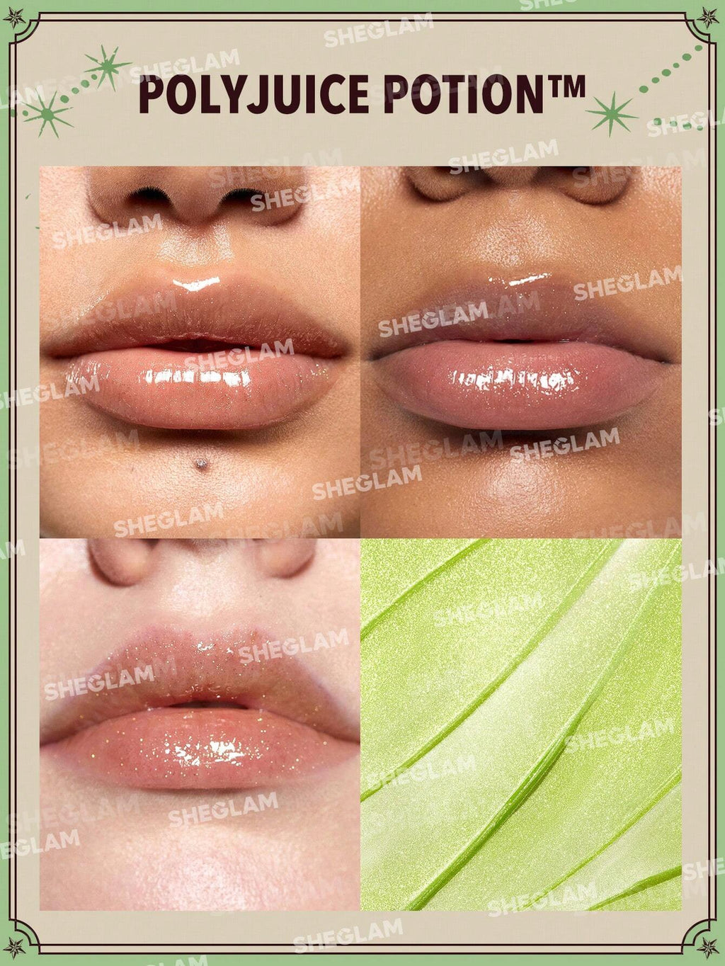 Libro de pociones Harry Potter labiales Harry Potter™ X SHEGLAM Juego de brillos labiales Bewitching Brews