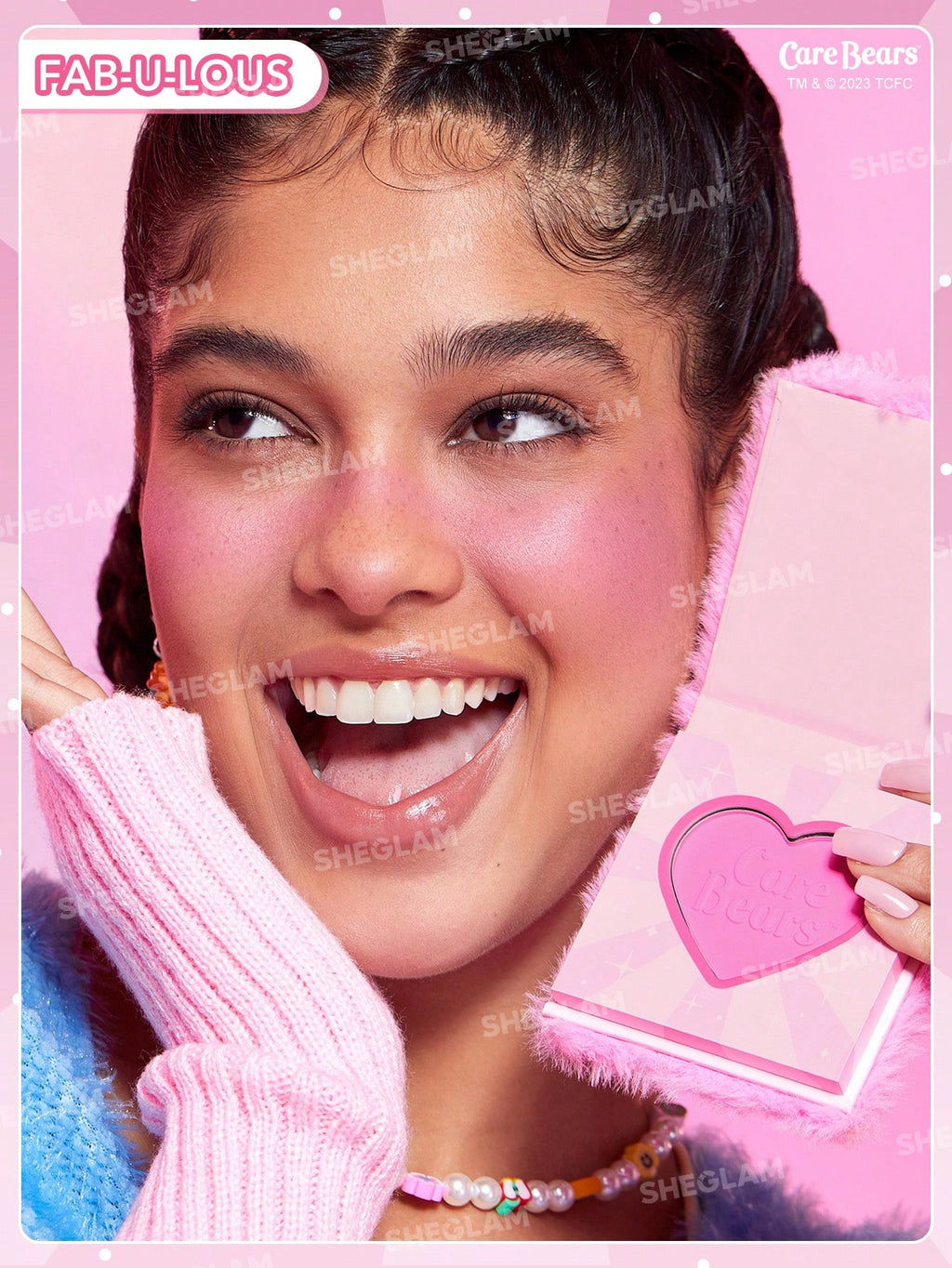 Rubor She Glam polvo Care Bear Hora de abrazos Blush