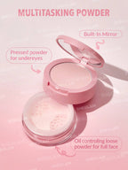 POLVO TRANSLUCIDO SHE GLAM polvo suelto y polvo compacto de varios tonos
