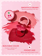 Bote apilable de rubor en crema para labios y mejillas SHEGLAM Cheek & Lip Cream Stack (5)