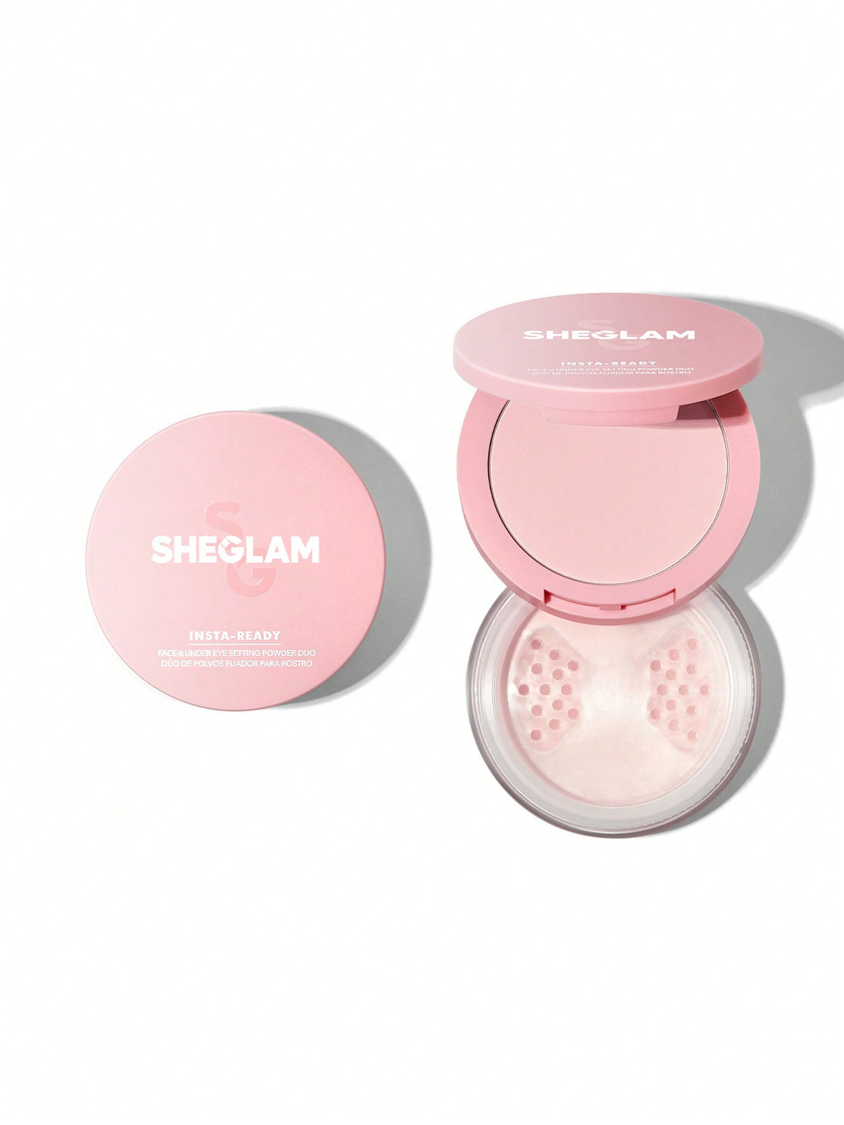 POLVO TRANSLUCIDO SHE GLAM polvo suelto y polvo compacto de varios tonos