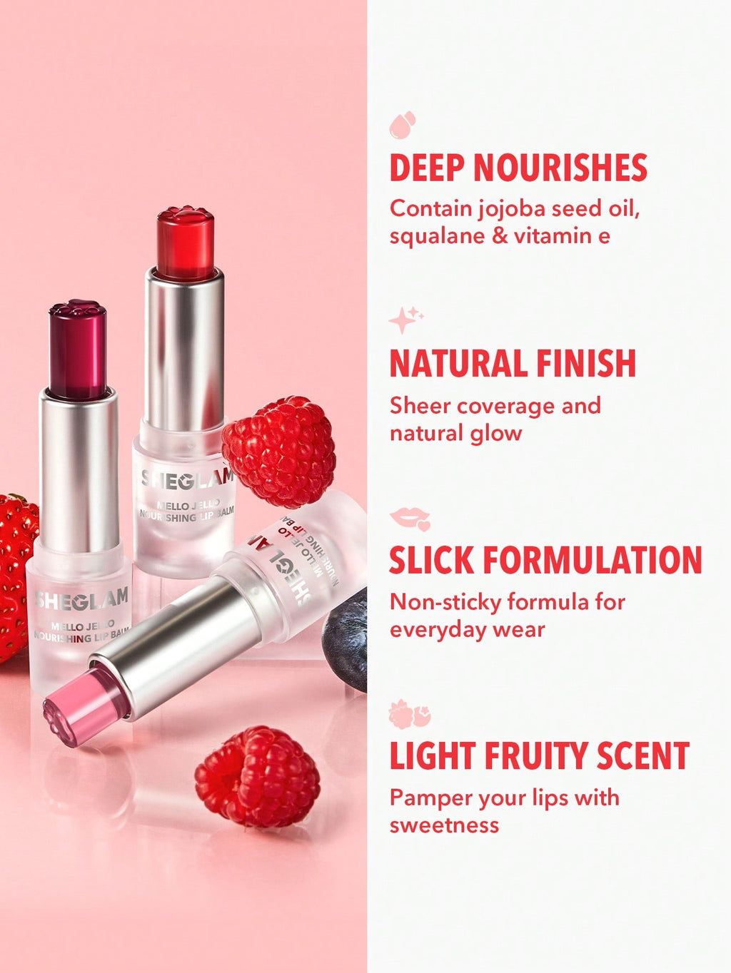 Mello jello nourishing lip balm Sheglam