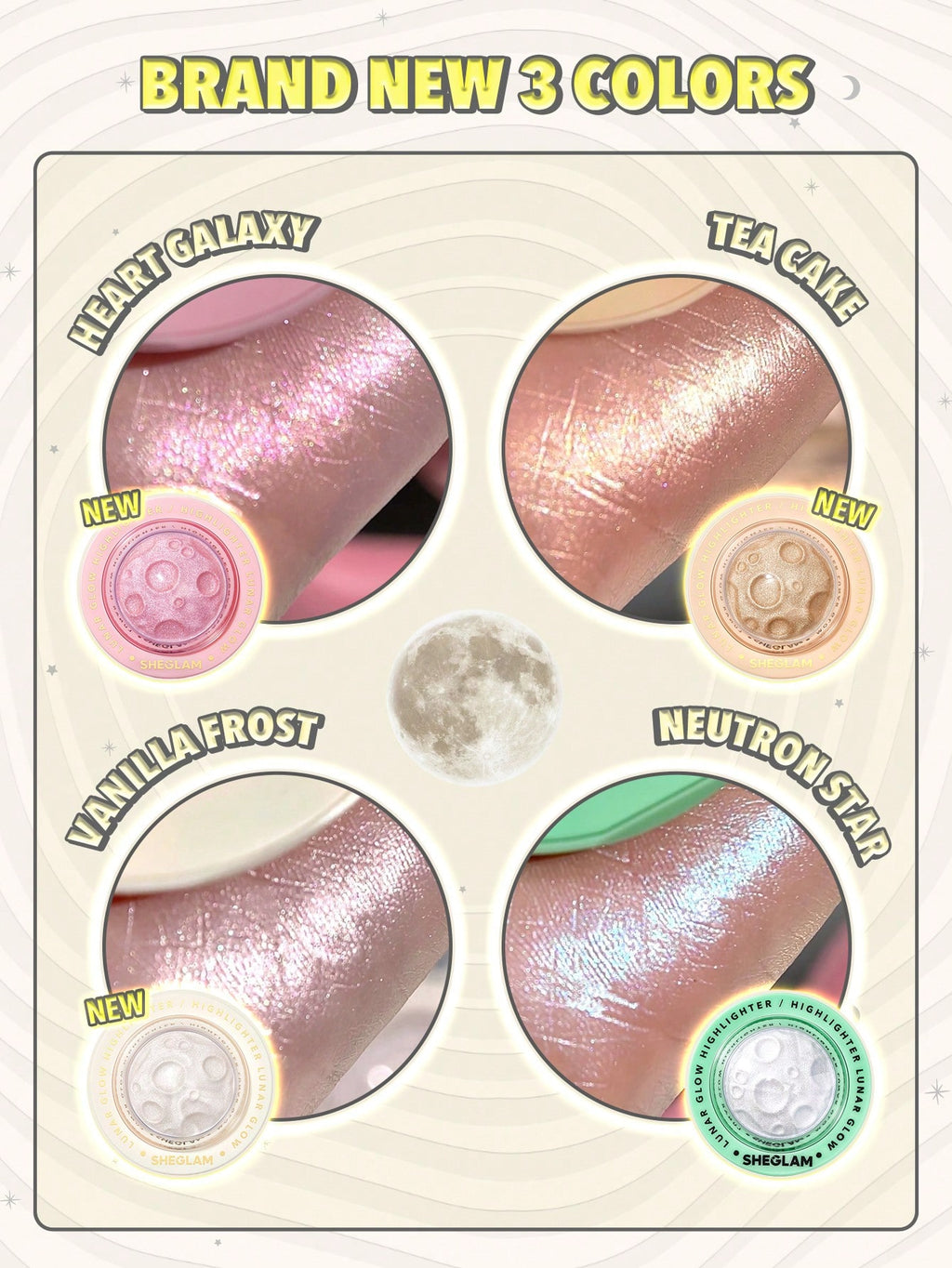Iluminador Lunar Glow She Glam Heart Galaxy