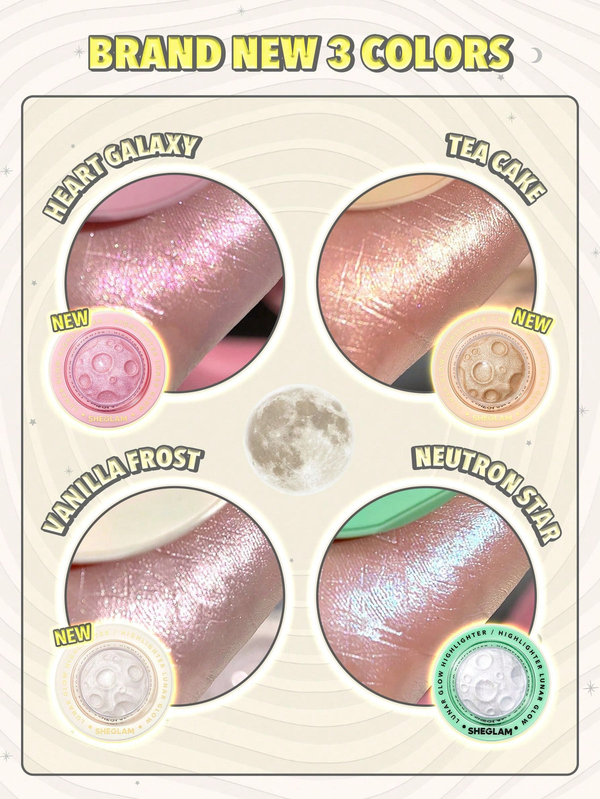 Iluminador Lunar Glow She Glam Heart Galaxy