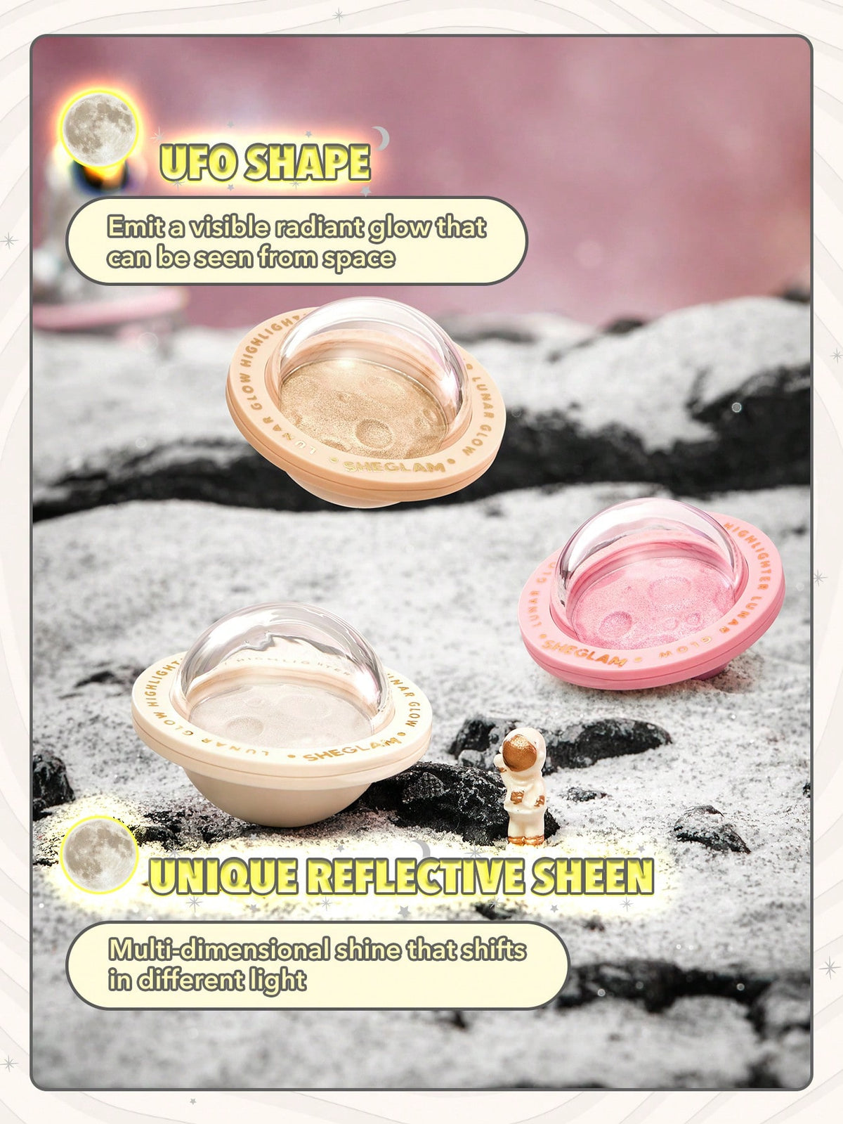 Iluminador Lunar Glow She Glam Heart Galaxy