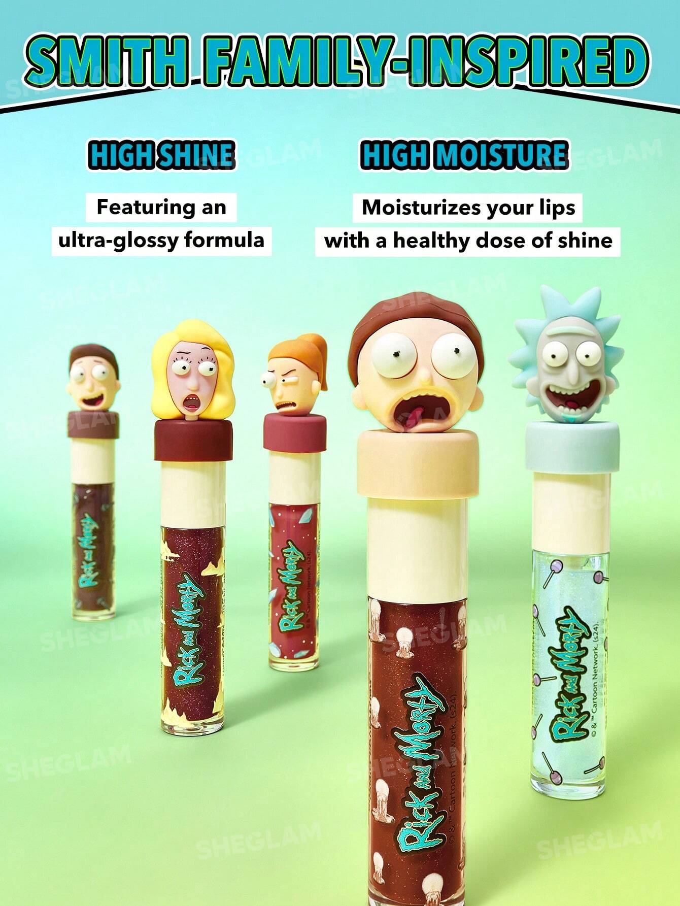 Labial liquido gloss Rick and Morty X SHEGLAM Family Counseling Lip Gloss-Summer