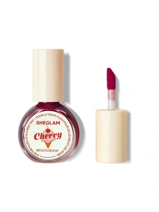 Rubor liquido y labial tinta de labios She Glam For-The-Flush