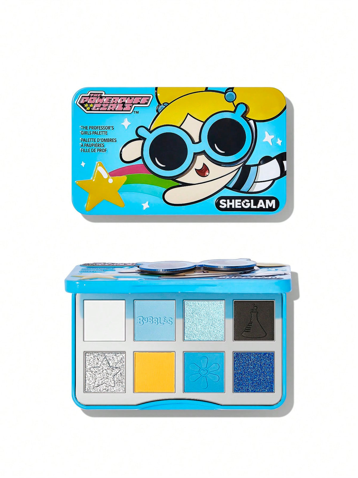 Las Chicas Superpoderosas X SHEGLAM Paleta de sombras de Las Chicas Burbuja