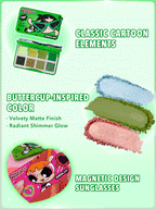 Las Chicas Superpoderosas X SHEGLAM Paleta de sombras de Las Chicas Bellota