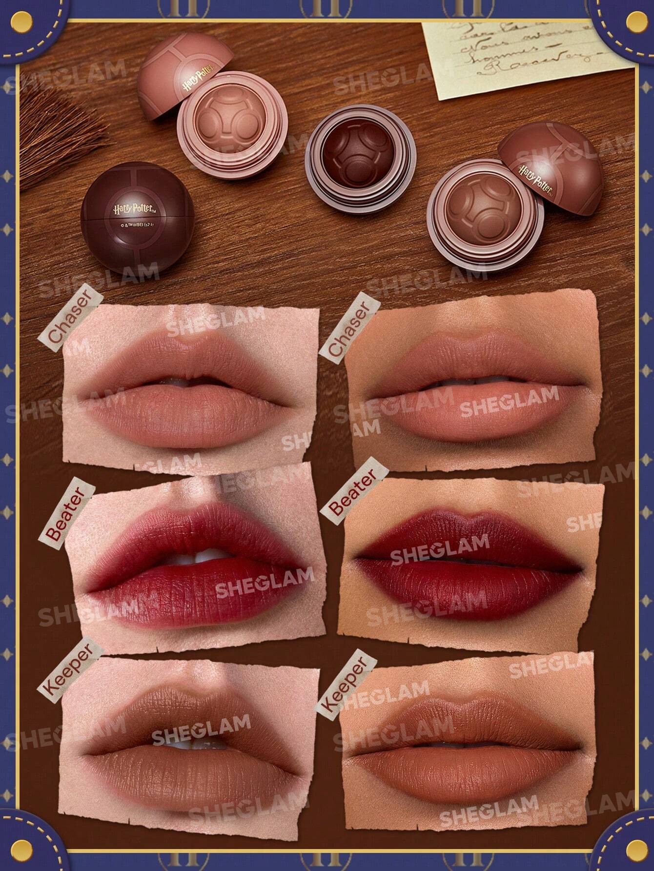 Labiales mate Harry Potter™ X SHEGLAM Juego de labios de campeón de quidditch
