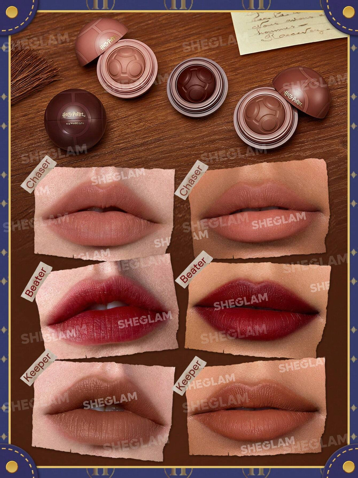 Labiales mate Harry Potter™ X SHEGLAM Juego de labios de campeón de quidditch