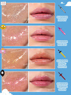 Labial Gloss Ultra Glitter Hora de aventura SHEGLAM Shimmery Lip Gloss-Frosty