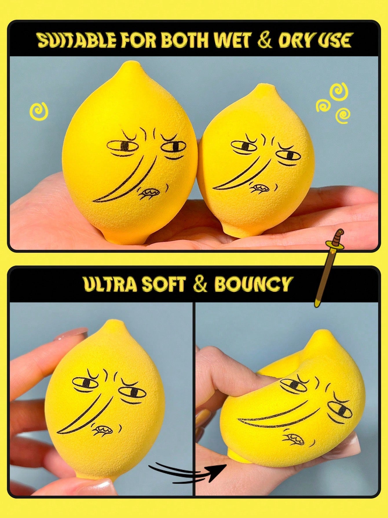 ESPONJA DE MAQUILLAJE Adventure Time | SHEGLAM Lemongrab Sponge