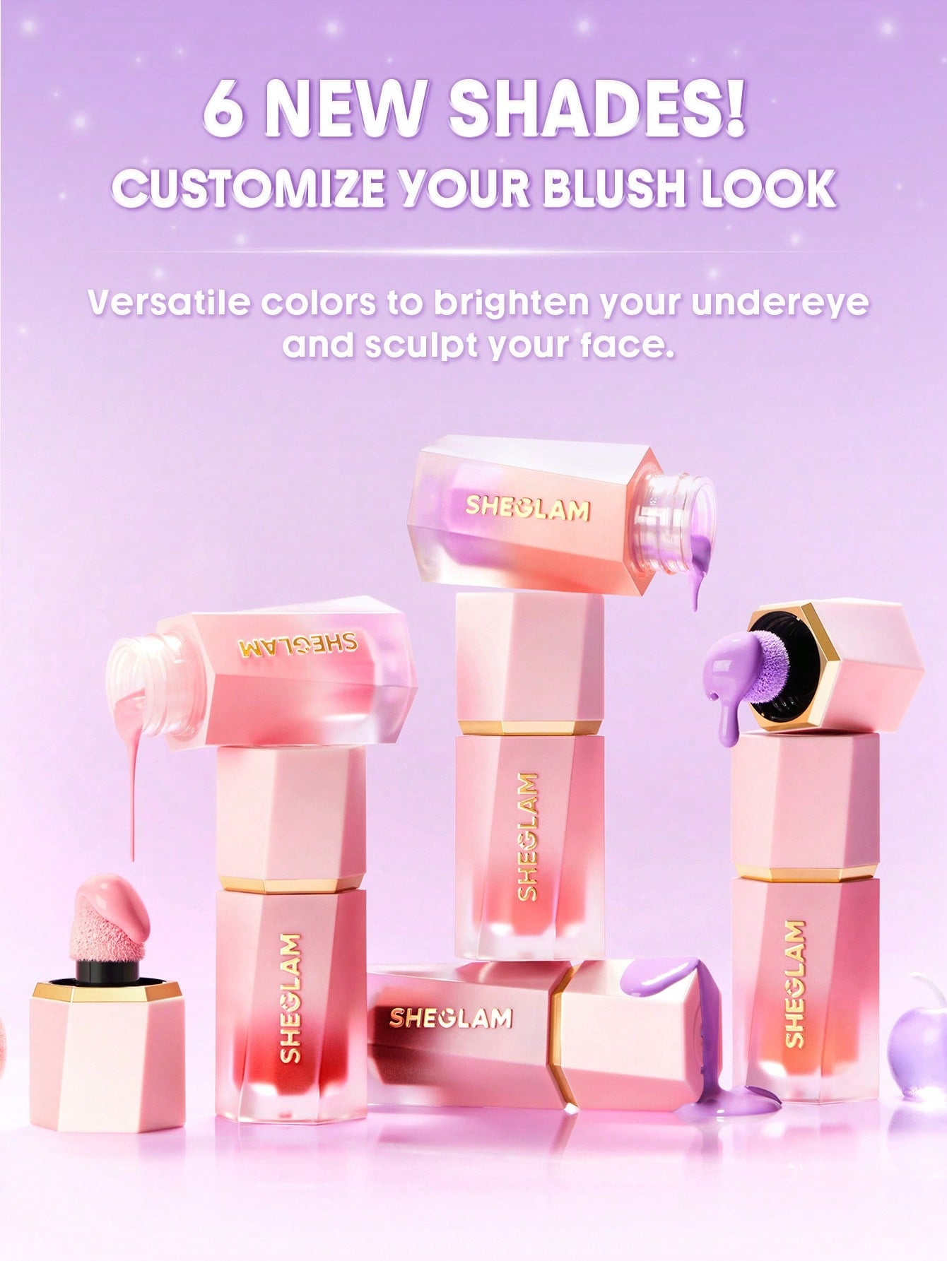 rubor liquido she glam nueva formula nuevos tonos Color Bloom Liquid Blush-Candy Apple