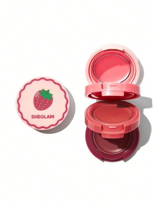Bote apilable de rubor en crema para labios y mejillas SHEGLAM Cheek & Lip Cream Stack (5)