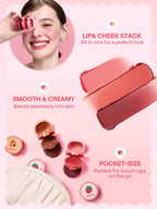 Bote apilable de rubor en crema para labios y mejillas SHEGLAM Cheek & Lip Cream Stack (5)