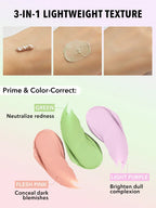 Prebase primer y corrector She glam 3 en uno  Manual de corrección de triple amenaza