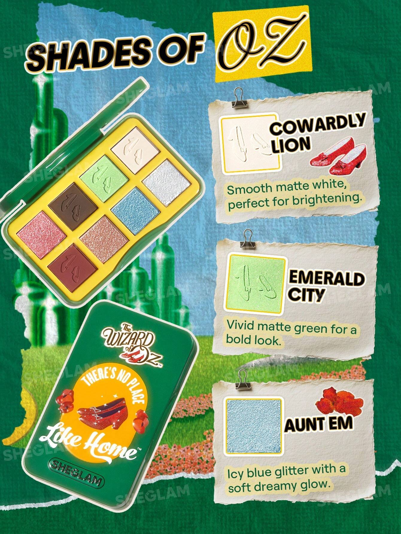 Paleta de sombras mago de oz The Wizard of OZ™ | SHEGLAM No Place Like™ Home Palette