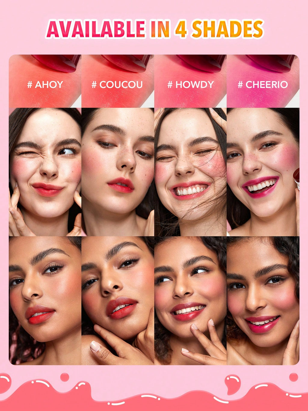 Tinte hidratante para labios y rubor Jelly-Licious  She Glam