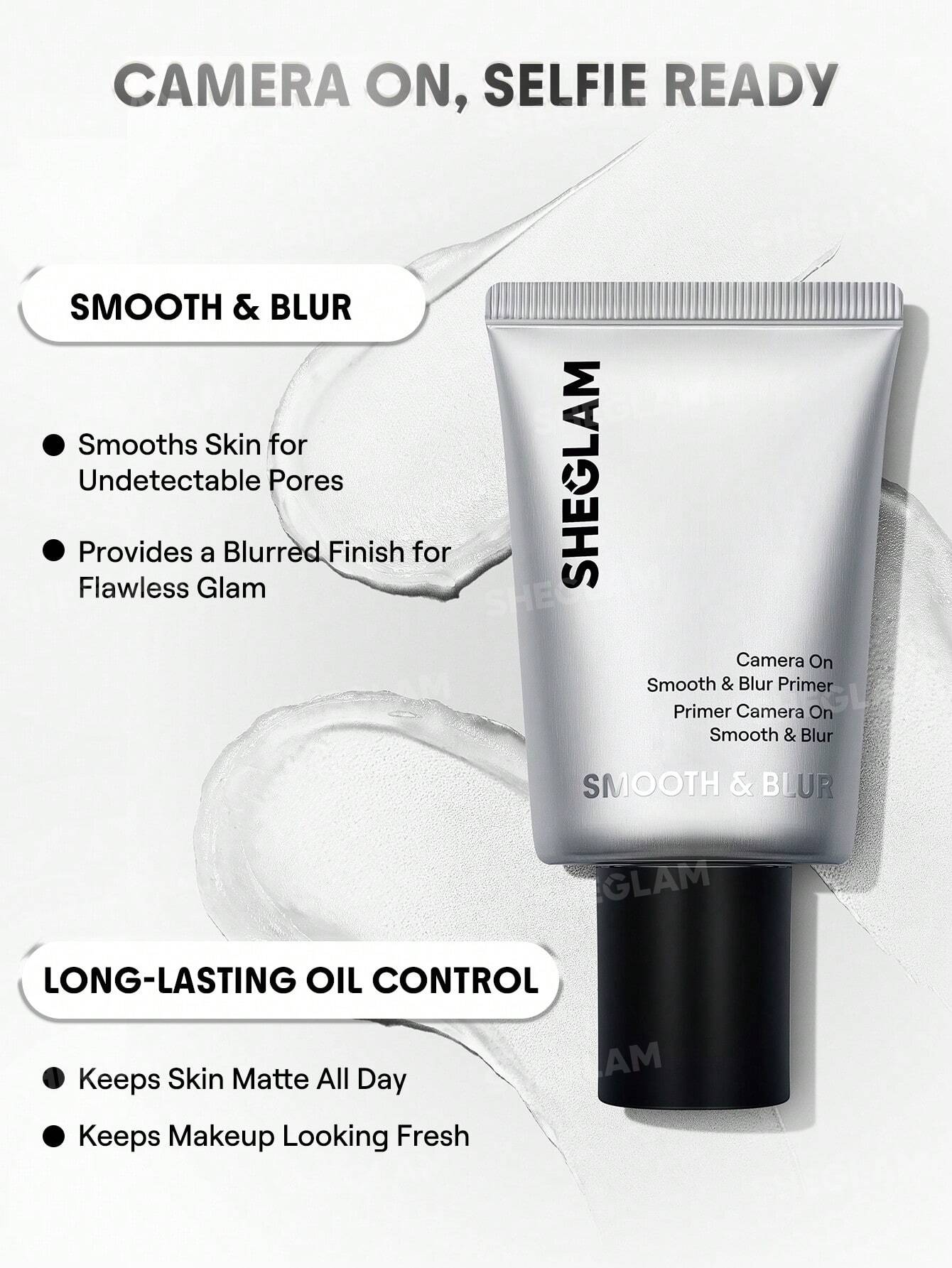 Primer matificante She glam Camera On Suavizante & Difuminador Prebase