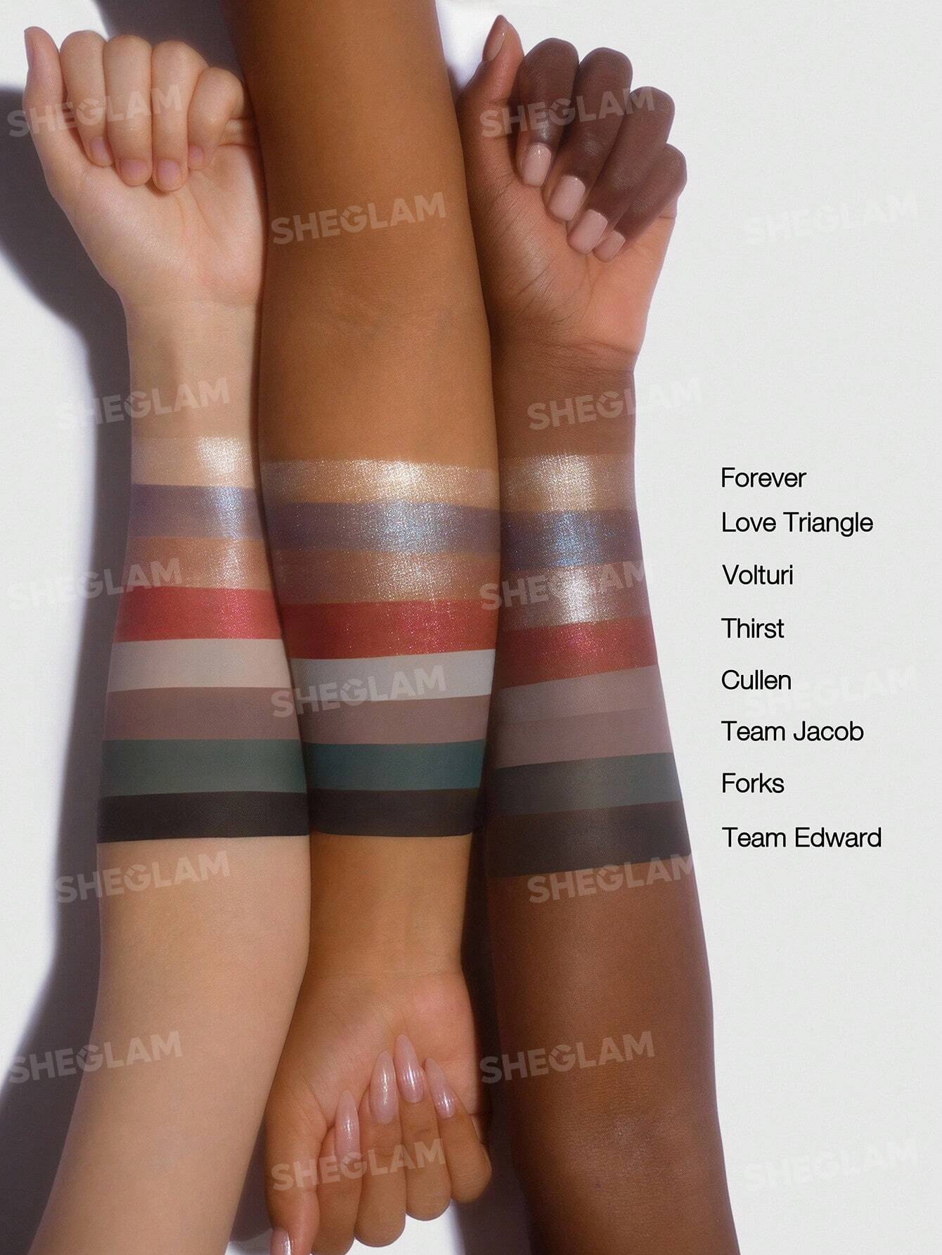 Paleta de sombras de Crepusculo The Twilight Saga X SHEGLAM Eternal Love Paleta